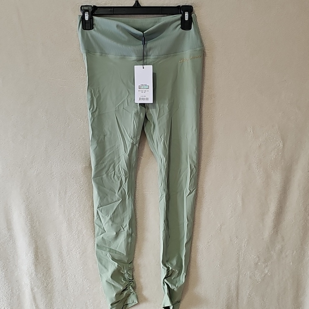 Whitney Simmons Rib Waist Gymshark Leggings Limited Edition Moss Green L NWT - Picture 3 of 6